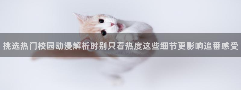 动漫天堂连载：挑选热门校园动漫解析时别只看热度这些细节更影响追番感受