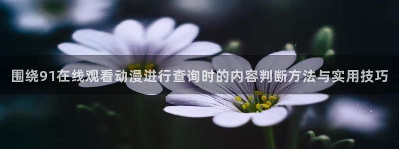 动漫天堂动漫追番：围绕91在线观看动漫进行查询时的内容判断方法与实用技巧